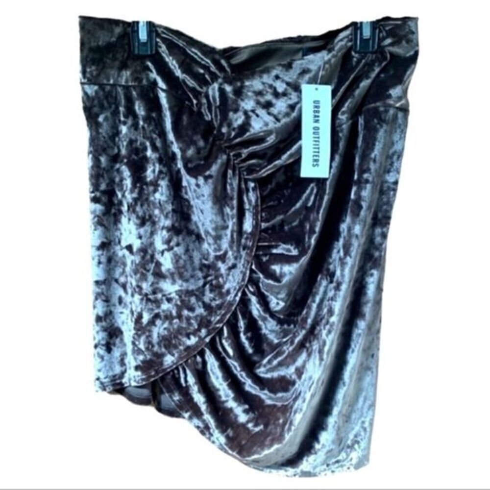 Urban Outfitters Velour Taupe Mini Skirt Size XL